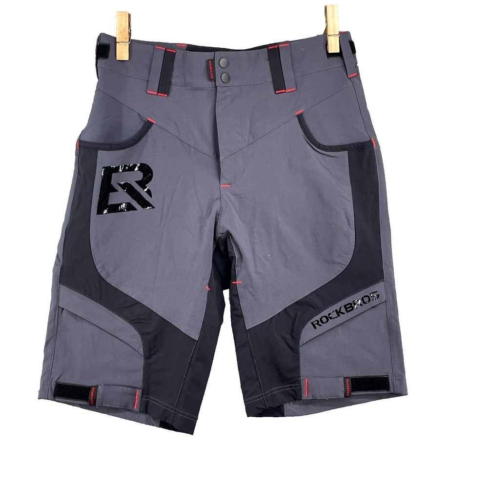 RockBros Riding Shorts Mens Medium Gray Performance Cycling Gear Trail MTB Pants